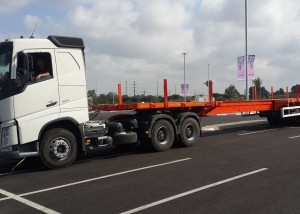 נתמך ציוד חריג 4 סרנים 70 טון מתארך